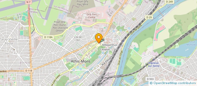 localisation de l'entreprise ALLWIN à ATHIS-MONS
