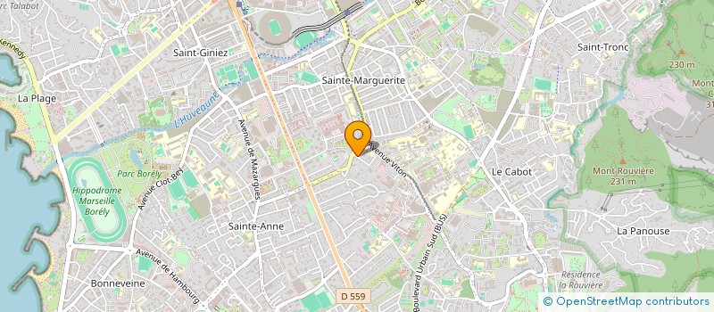 localisation de l'entreprise ALLY IMMO à MARSEILLE
