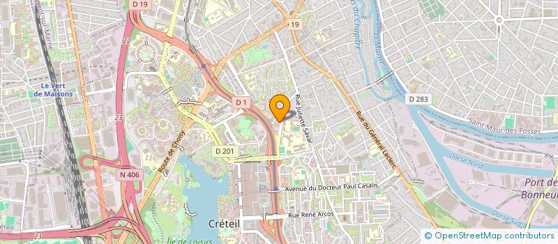 localisation de l'entreprise ALLY MERCIER  CRETEIL