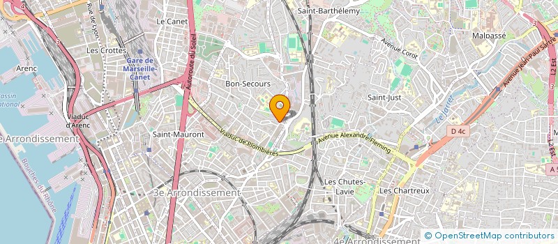 localisation de l'entreprise ALLYAS ENERGIE ELEC à MARSEILLE