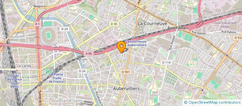 localisation de l'entreprise ALLYRIS CAB  LA COURNEUVE