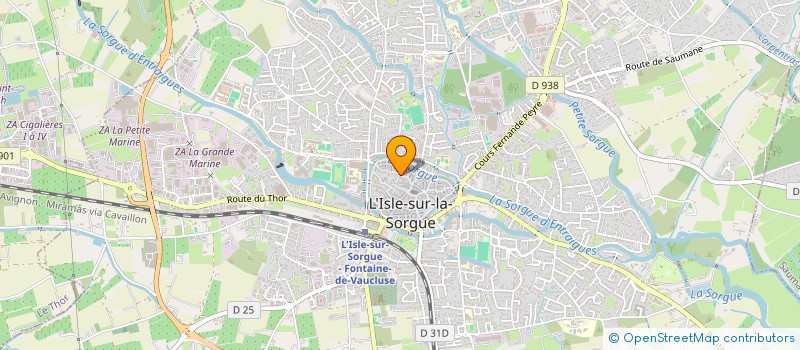localisation de l'entreprise ALLYSA CREATION à L'ISLE-SUR-LA-SORGUE