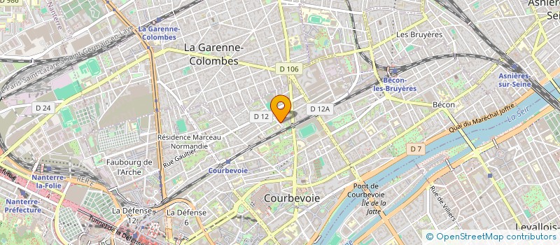 localisation de l'entreprise ALLYSON à COURBEVOIE