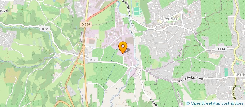 localisation de l'entreprise ALLYTECH à VOURLES