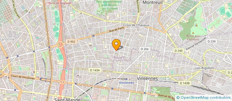 localisation de l'entreprise ALLZEN COACHING à MONTREUIL
