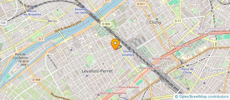 localisation de l'entreprise ALM à LEVALLOIS-PERRET
