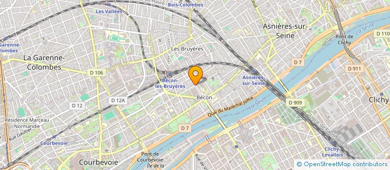 localisation de l'entreprise ALM à COURBEVOIE