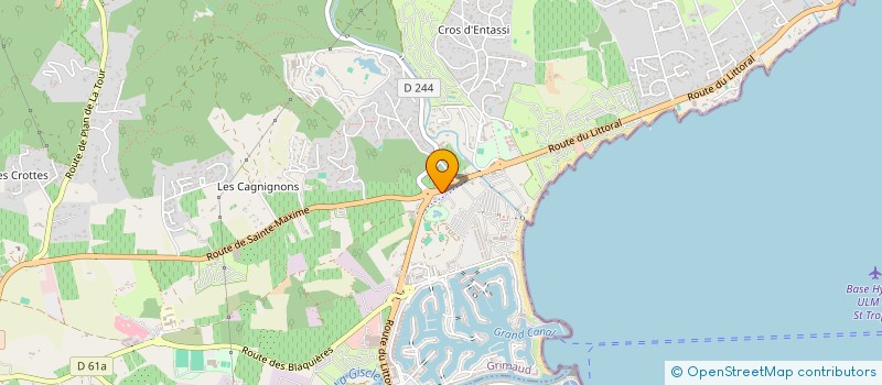 localisation de l'entreprise ALM 83 à GRIMAUD