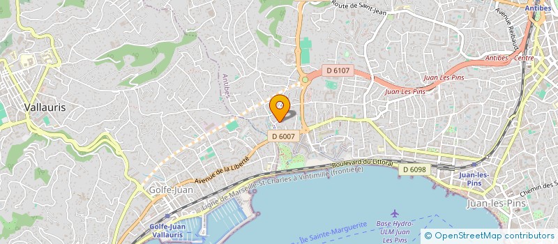 localisation de l'entreprise ALM à ANTIBES
