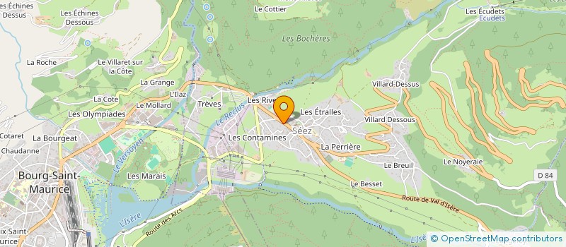 localisation de l'entreprise ALM à BOURG-SAINT-MAURICE