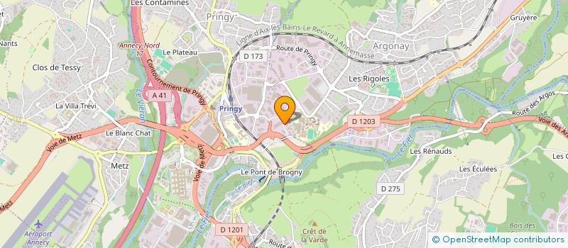 localisation de l'entreprise ALM à ANNECY