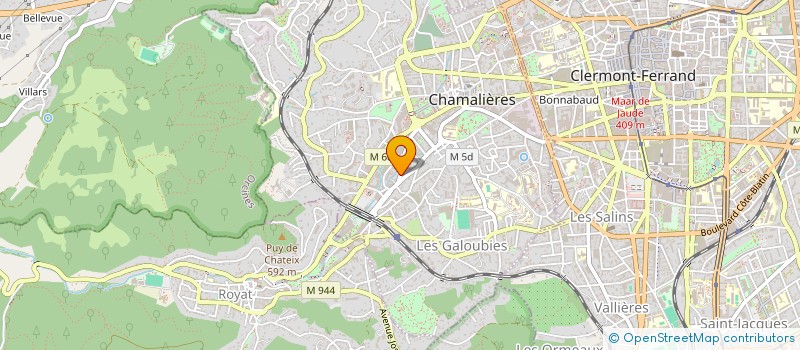 localisation de l'entreprise ALM à CHAMALIERES