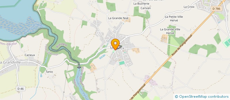 localisation de l'entreprise ALM AMICALE LAIQUE MORIEUX  LAMBALLE-ARMOR