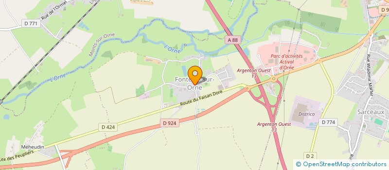 localisation de l'entreprise ALM ASSAINISSEMENT à ECOUCHE-LES-VALLEES