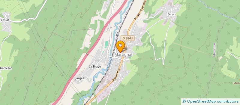 localisation de l'entreprise ALM ASSURANCES à MARTIGNAT