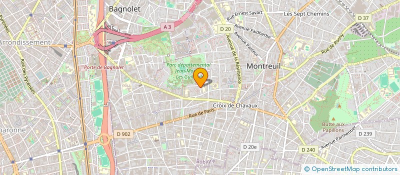 localisation de l'entreprise ALM BATIMENT à MONTREUIL