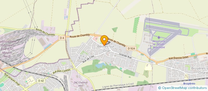 localisation de l'entreprise ALM CAR  BERNES-SUR-OISE