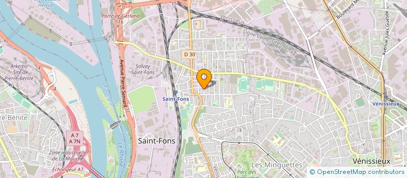 localisation de l'entreprise ALM ENERGY à SAINT-FONS