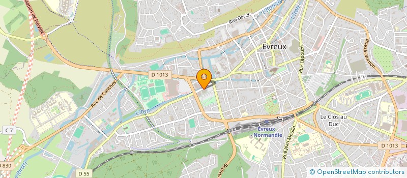 localisation de l'entreprise ALM EVREUX BASKET EURE  EVREUX