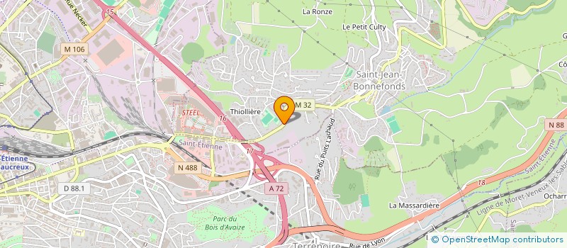 localisation de l'entreprise ALM FACADE  SAINT-JEAN-BONNEFONDS