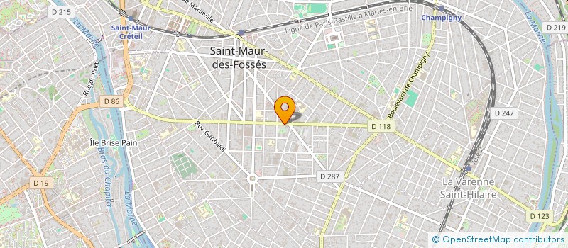 localisation de l'entreprise ALM IMMOBILIER  SAINT-MAUR-DES-FOSSES