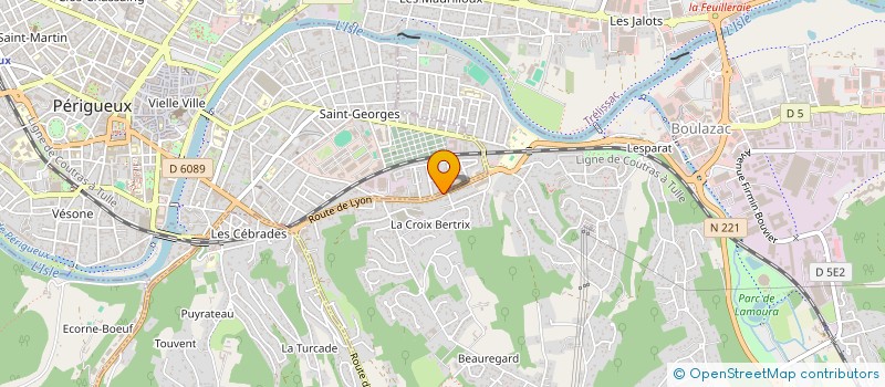 localisation de l'entreprise ALM INTERIM PERIGUEUX  PERIGUEUX