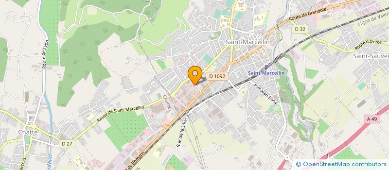 localisation de l'entreprise ALM LITERIE à SAINT-MARCELLIN