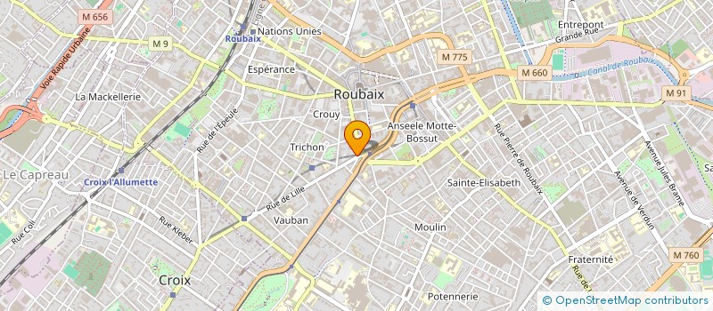 localisation de l'entreprise ALM NET SERVICES  ROUBAIX