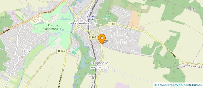 localisation de l'entreprise ALM PLOMBERIE  LA FERTE-ALAIS