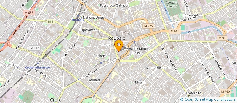 localisation de l'entreprise ALM PREVENTION à ROUBAIX