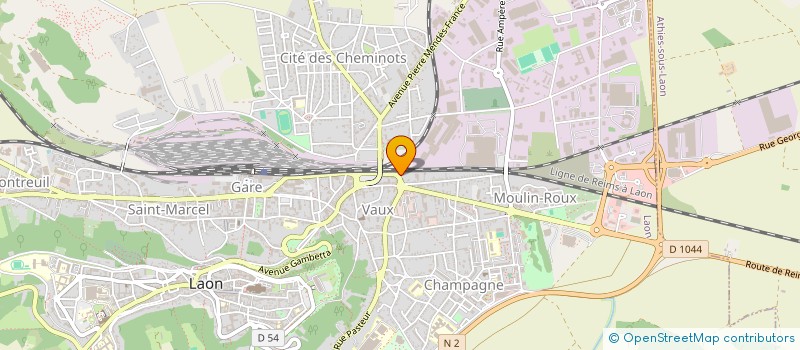 localisation de l'entreprise ALM PRO  LAON