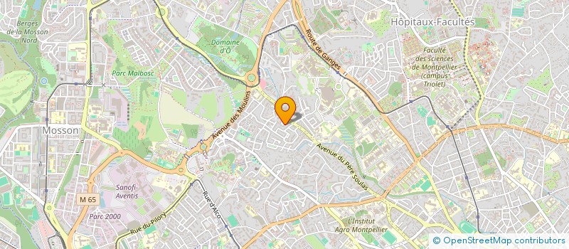 localisation de l'entreprise ALM PRODUCTIONS à MONTPELLIER