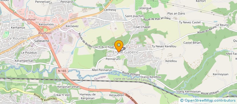 localisation de l'entreprise ALM SANTE  ERGUE-GABERIC