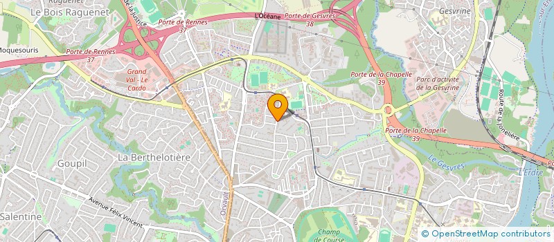 localisation de l'entreprise ALM SCI à NANTES