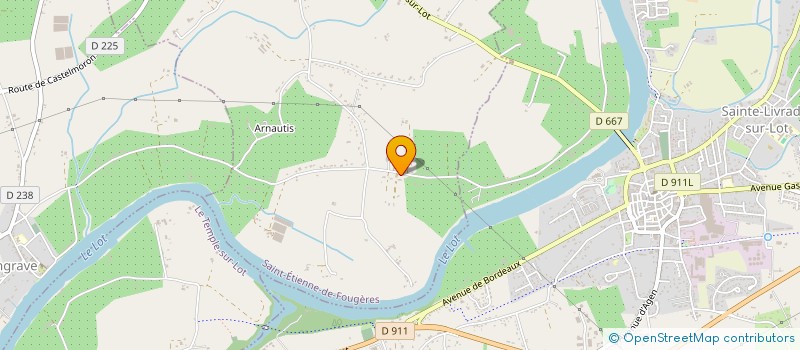 localisation de l'entreprise ALM STORES  SAINT-ETIENNE-DE-FOUGERES