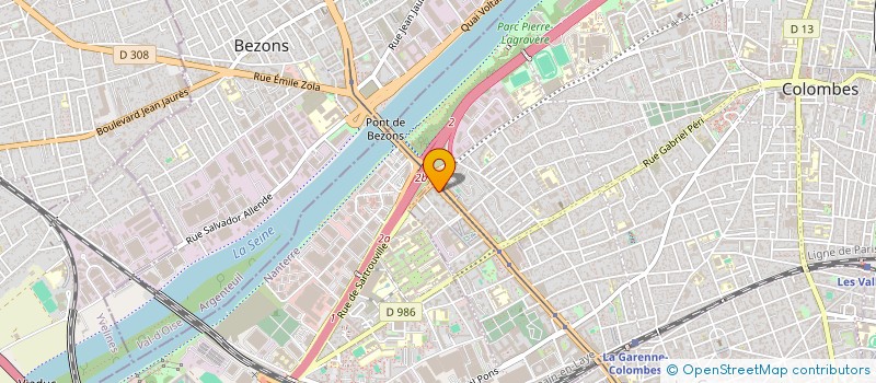 localisation de l'entreprise ALM TRANSPORT à COLOMBES