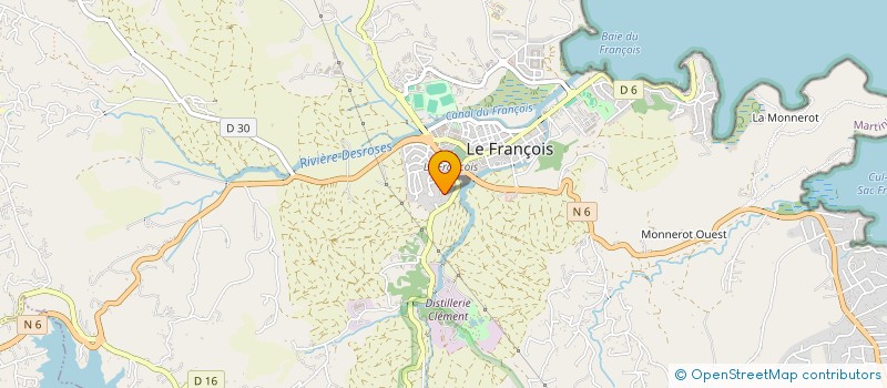 localisation de l'entreprise ALM TRI'LOGIS  LE FRANCOIS