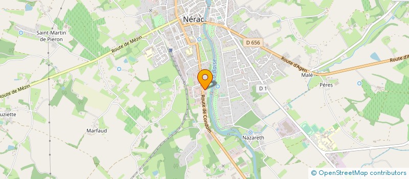 localisation de l'entreprise ALM VERANDA  NERAC