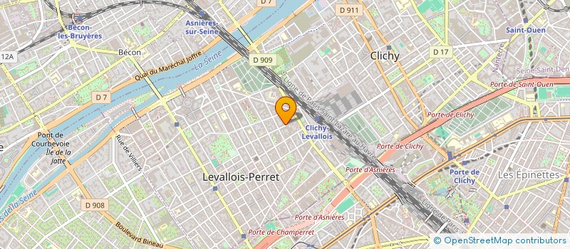 localisation de l'entreprise ALM VOLTAIRE IMMOBILIERE à LEVALLOIS-PERRET