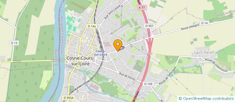 localisation de l'entreprise ALMA 2 S à COSNE-COURS-SUR-LOIRE