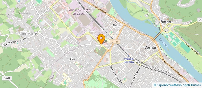 localisation de l'entreprise ALMA 27  VERNON