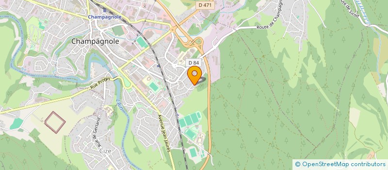 localisation de l'entreprise ALMA à CHAMPAGNOLE
