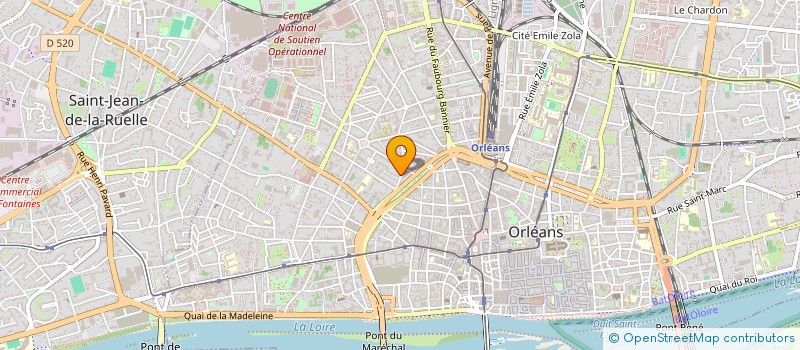 localisation de l'entreprise ALMA à ORLEANS