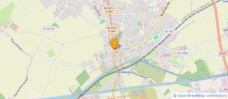 localisation de l'entreprise ALMA  LA BASSEE