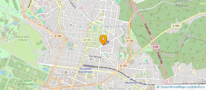 localisation de l'entreprise ALMA à VERSAILLES