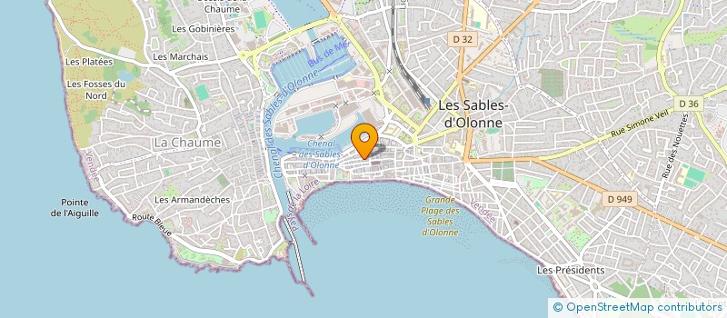 localisation de l'entreprise ALMA à LES SABLES D'OLONNE