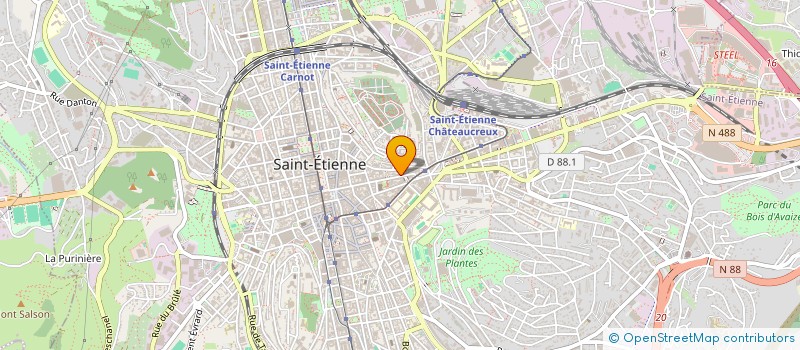 localisation de l'entreprise ALMA  SAINT-ETIENNE