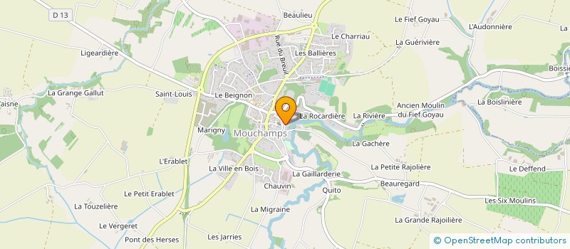 localisation de l'entreprise ALMA  MOUCHAMPS