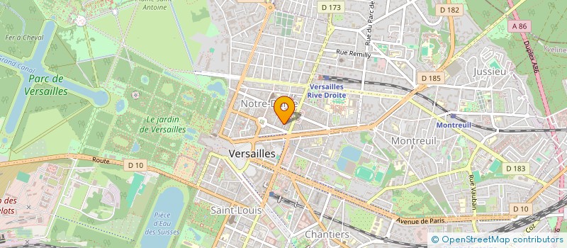 localisation de l'entreprise ALMA à VERSAILLES