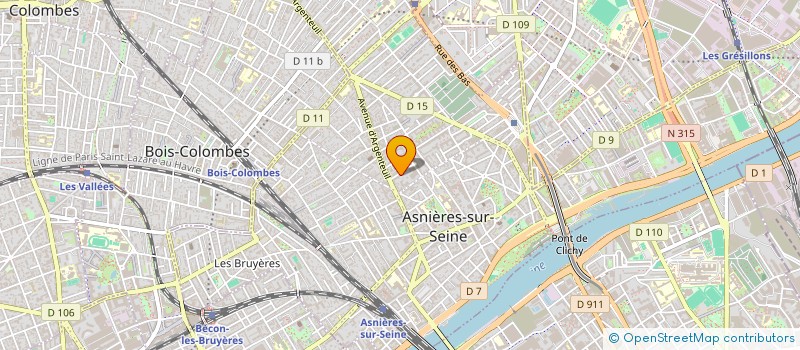 localisation de l'entreprise ALMA à ASNIERES-SUR-SEINE